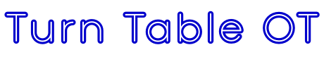 Turn Table OT шрифт